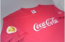 Tricou poliester, logo Coca Cola